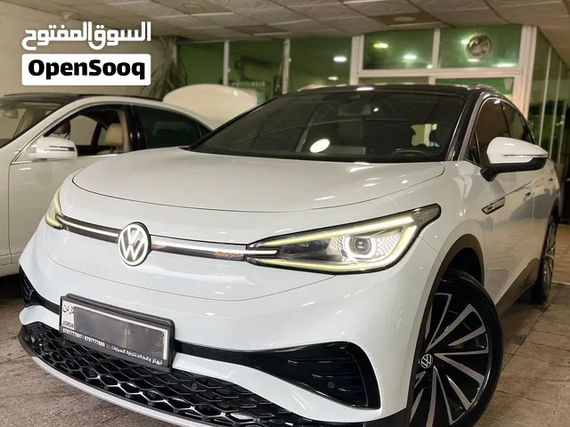 ID4 pure plus موديل 2022 فحص كامل مرفق مع الصور بانوراما ثابته فل كامل لون ابيض بحالة الشركة