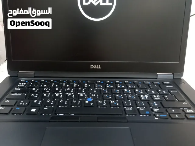 الجيل الثامن.  dell . المعالج كور اي 5 الجيل الثامن . الهارد 256  ssd الرام 8 حجم الشاشة 14
