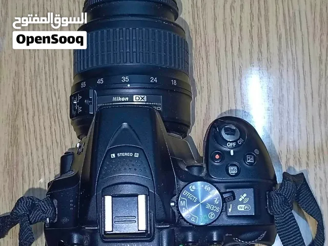Nikon d5300 مع عدستها الاصلية وعدسة 50mm مع كامل اغطيتها