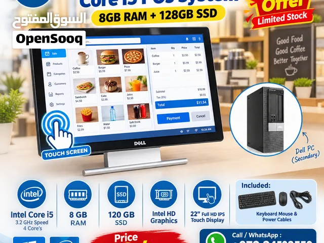 DELL Core i5 Point of Sale (POS System) 8GB RAM + 128GB SSD Very Good Working Ready to Use