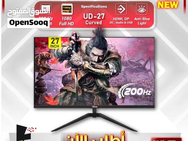 شاشات / شاشة يودور 27 انش كيرف للجيمنج Udore 27 Curved Monitor 100Hz FHD