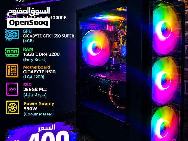 PC GAMING للب   جهاز قيمنج نظيف وجاهز للاستخدام، والمواصفات: CPU: Intel Core i5-10400F