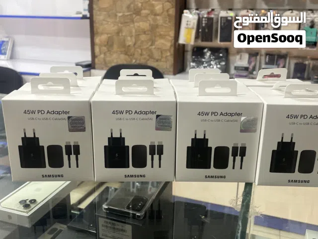 شاحن اصلي 45 وات سامسونج مكفول بسعر مميز