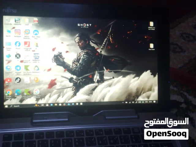 لاابتوبين للبيع fujitsu وDell   الاول يحتوي على معالج intel(R) core(TM) i5-3427cpu 2.30GHz RAM 4GB
