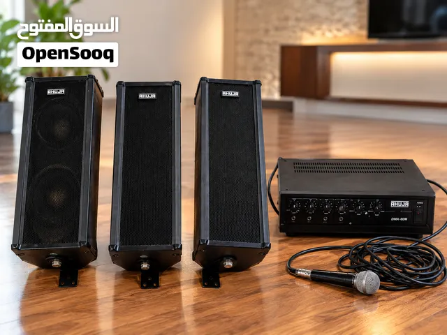 مكبر صوت AHUJA + 3  سماعات مع ميكروفون