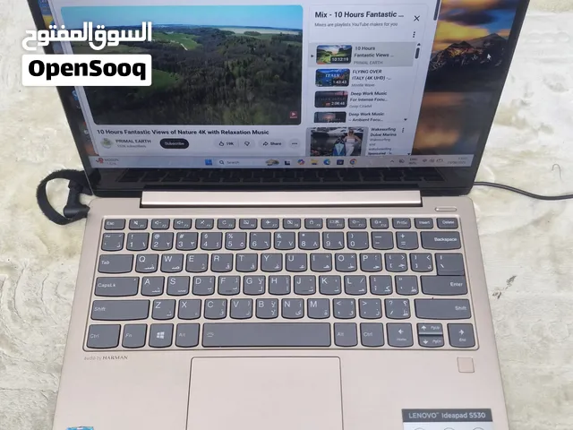 Thin Lenovo laptop IdeaPad ,Core i5-8GB RAM/256GB ssd- 2GB GPU-13.3 display win-11 good Battery