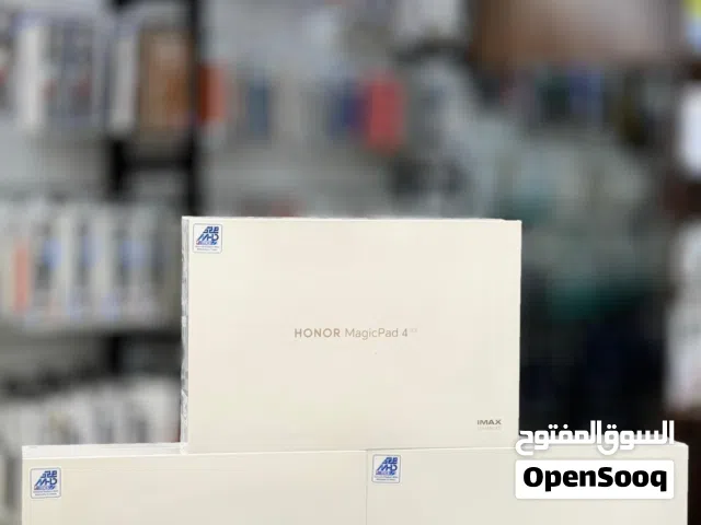 هونر ماجيك باد 4 , 256 جيجا , 12 رام مع جميع الملحقات , قلم , كيبورد الكفر جديد