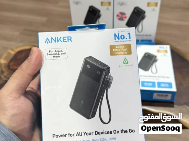 بطارية انكر بقوة 20000mAh شحن سريع بقوة 30W ضمان 18 شهر