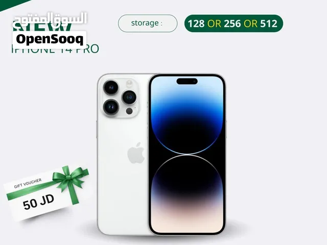 IPHONE 14 PRO ( 128 & 256 ) NEW /// آيفون 14 برو ذاكرة 256 & 128 جديد مع كرتونة