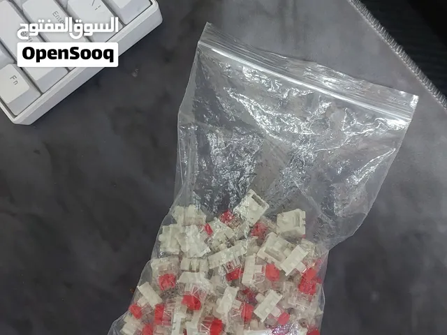62سويتش أحمر مستعمل للكيبورد + أدوات فك مجانية