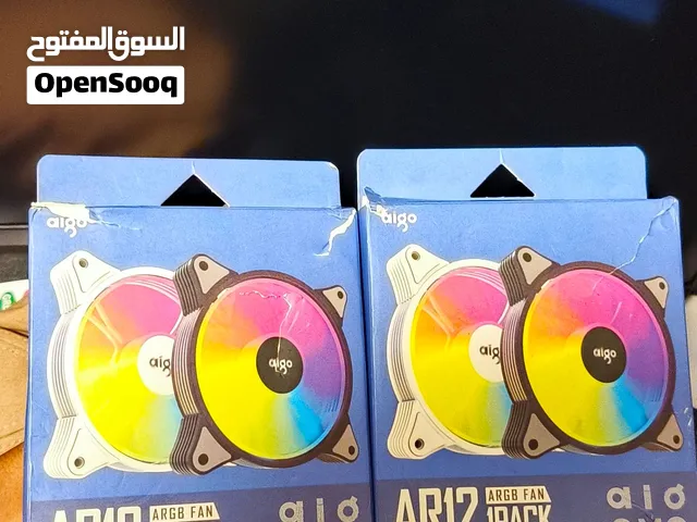 السلام عليكم مروحتين مال pc RGB المراوح جدد غير مستعملة