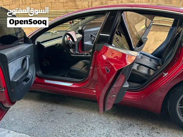 تسلا 3 لون خمري فحص كامل موديل 2018