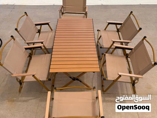 طقم  6 مقاعد مريحة وعملية للاستخدام الخارجي