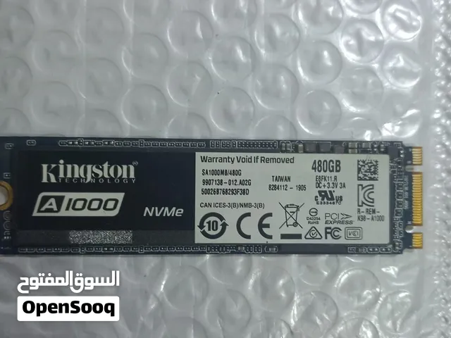 Kingston SSD A1000 480GB التوصيل داخل عمان بدينارين وخارجه بثلاث دنانير
