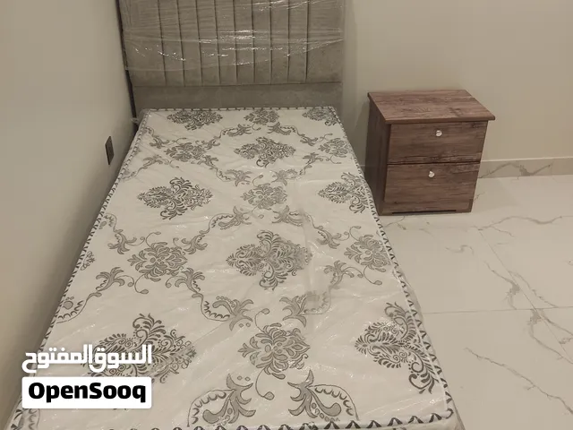 1 Single bed with side Table and one refrigerator and Washing Machine