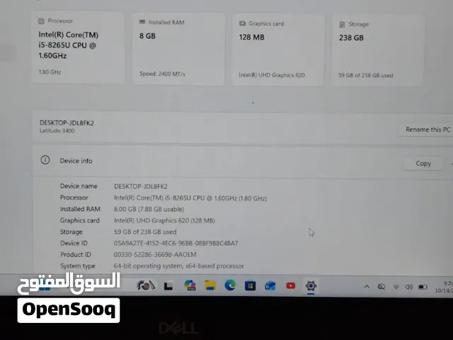 laptop dell 3400