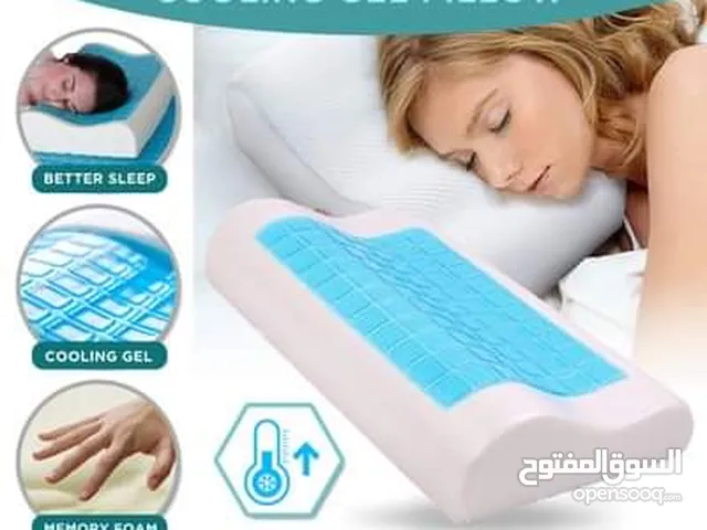 مخده الفوم الطبيه مخدة فوم و الجل وساده طبيه للنوم وسادة ذات الشكل المنحني مخدات