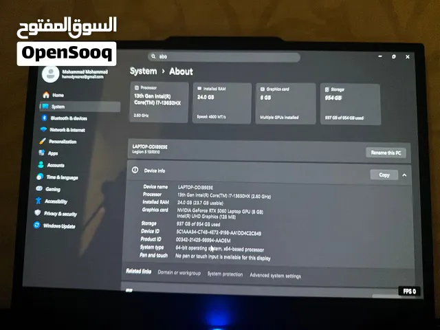 Lenovo laptop i7 13th gen 5060 8gb