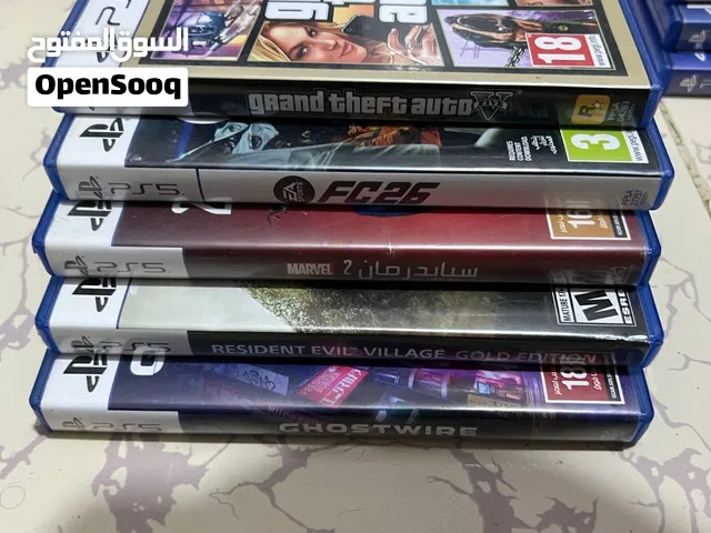 للبيع ألعاب بلايستيشن 4 و 5 نظيف