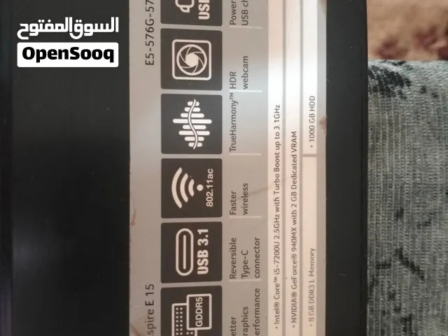 Acer Aspire E 15  (الموديل الدقيق: E5-576G-57ZT لاب توب مستعمل