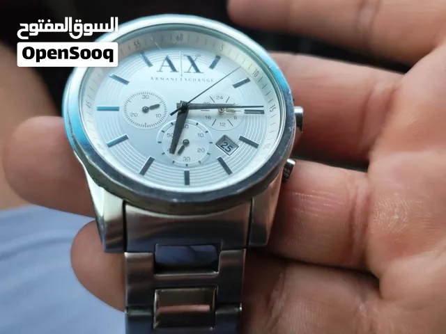 ساعه ارماني اصليه مستعمله للبيع Armani chronograph