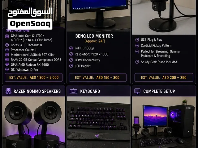 Gaming / Work PC Setup – Complete Setup – Ready to Use