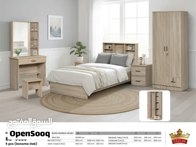 غرفة نوم مفردة من ماليزيا 90x190 Single Bedroom Bet From Malaysia 90x190