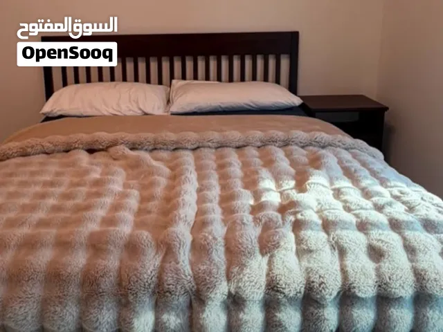 IKEA Queen Size Bed with Mattress & Side Table – AED 1,000