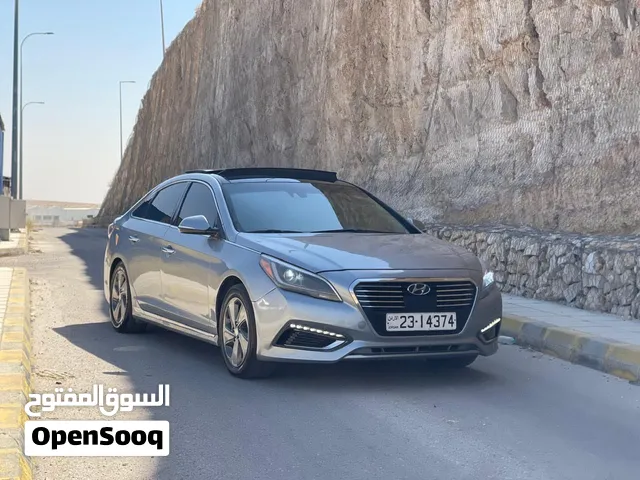 هيونداي سوناتا هايبرد موديل 2016  ليمتيد اعلى صنف مع فتحه  Hyundai sonata hybrid 2016 limited