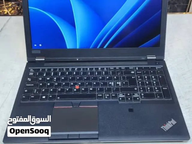 Lenovo ThinkPad P53 المعالج: i7-9850H  الجيل : التاسع الرام : 16GB DDR4  الهارد : 512GB SSD  كرت الش