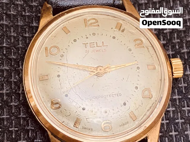 ساعة تيل سويسري أصليه مَلّو بدون بطاريه ضد المياه