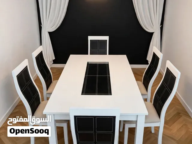 طاولة سفرة 6كراسي خشب زان مستعمل بحال وكالة