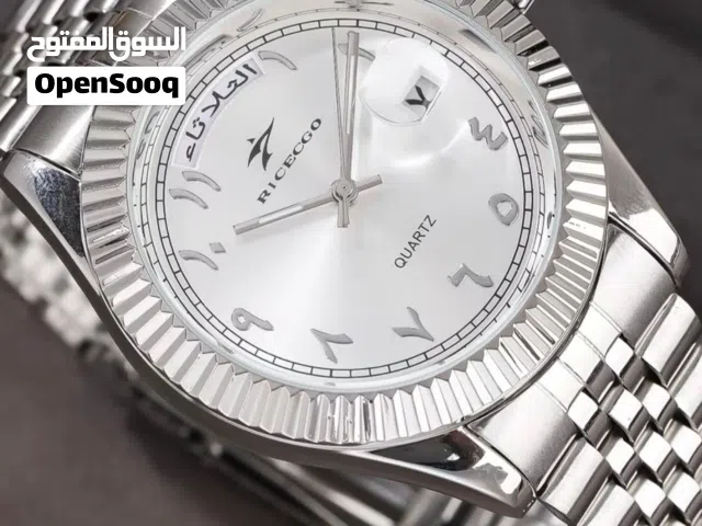 ساعة رجالية فاخرة من ماركة RICECCGO، جديدة كلياً وغير مستخدمة (بحالة الوكالة).