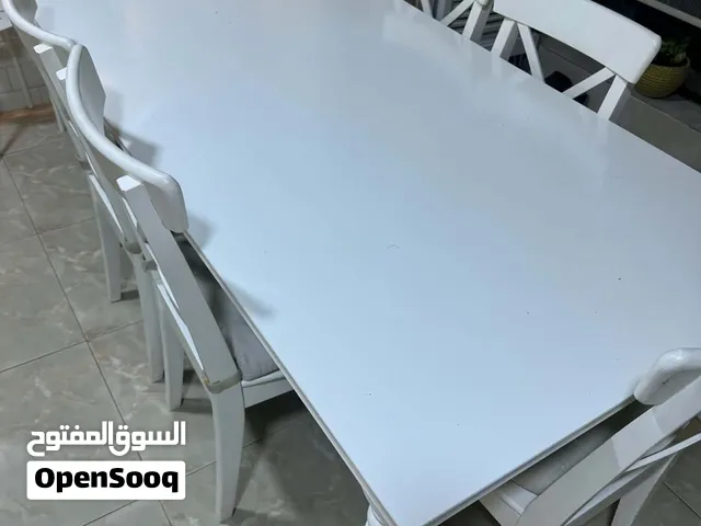 ميز طعام و6 كراسي خشب ماركة ايكيا