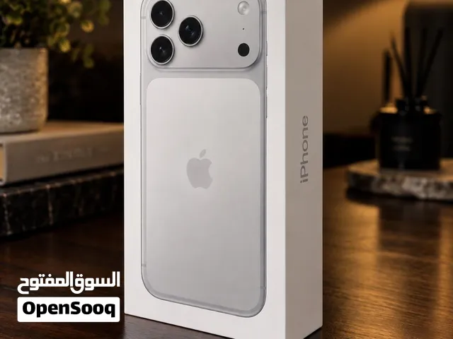 للبيع آيفون 17 برو ماكس 256GB سلفر – جديد مغلف