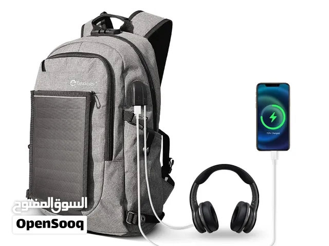 Backpack with USB Port 5W Solar Panel Backpack for Smartphones