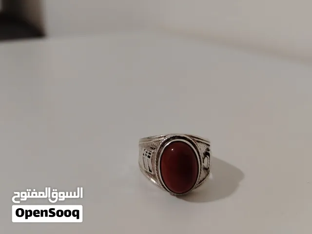 خاتم رجالي عقيق يماني كبدي طبيعي أصيل للبيع