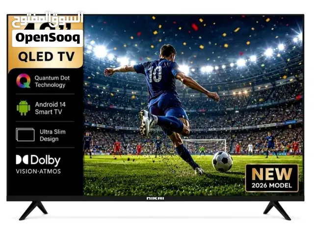 43 QLED Smart Nikai LED TV (2026 Model) - Android 14, Dolby Vision