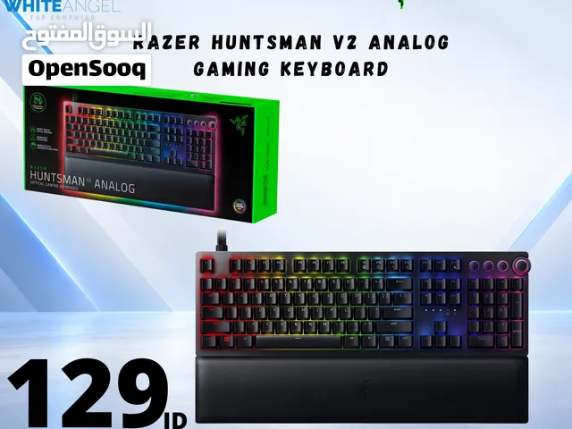 كيبورد Gaming Razer Huntsman V2 Analog Gaming Keyboard فقط ب 129 دينار