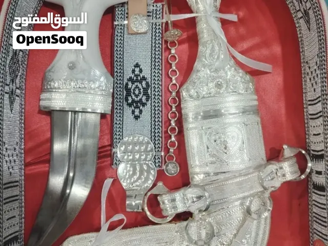 خنجر فضة عمانية قياس 6 جديد بنصلتين وسعر جميل