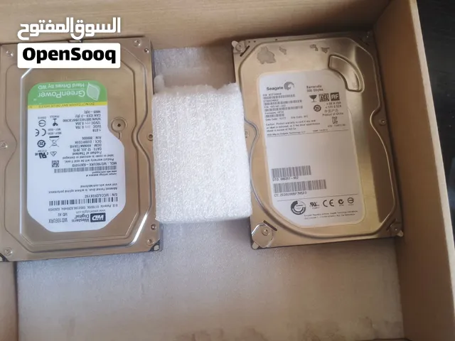 هاردسك internal HDD كمبيوتر وسيرفرات (1TB WD + 500GB Seagate) بحالة ممتازة ومفارمتة