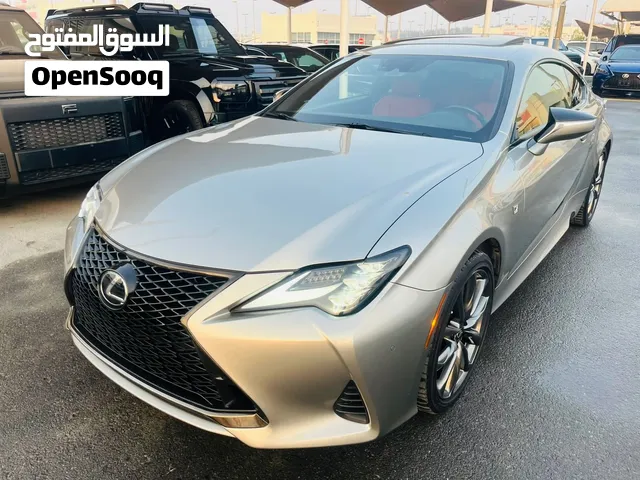 لكزس F سبورت RC350 وارد أمريكي 2019 اوراق جمارك ارباكات وكاله فول مواصفات نظيفه جدا