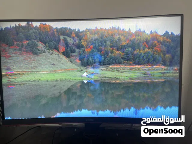 موجود شاشه aoc 24g1wg4 بتردد 144hz و ألوان رائعة جدا مع جميع أسلاكها و بسعر طري جداً