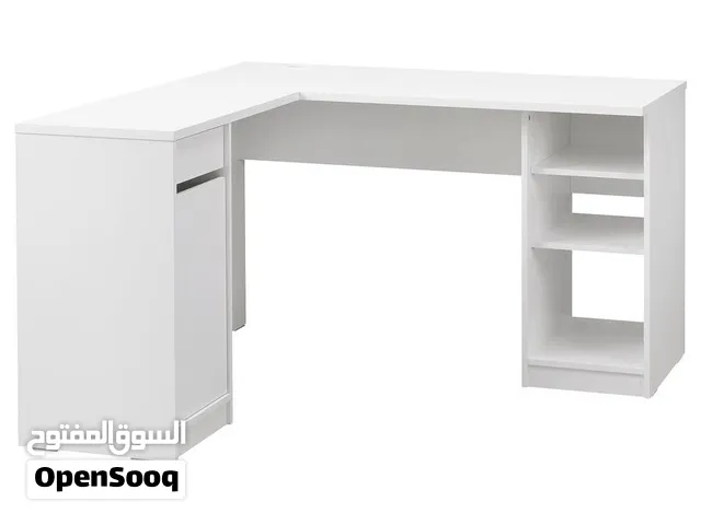 White Ikea Corner Desk 138x130 Cm
