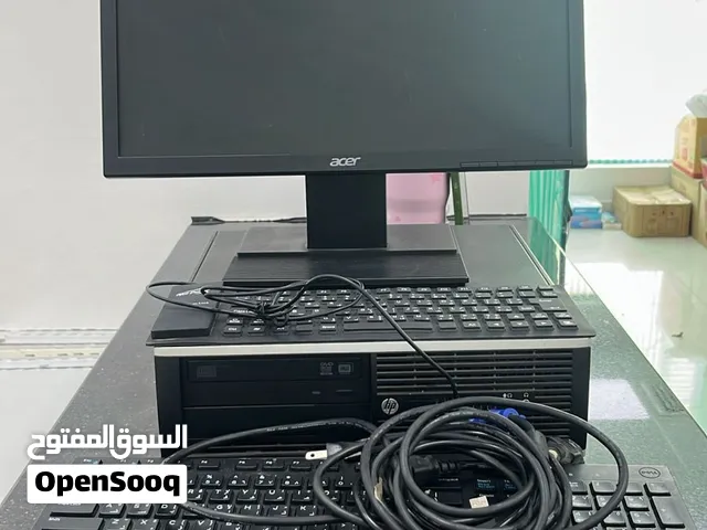 كمبيوتر للمحاسبة او المكتب او شخصي HP. الشاشة Acer