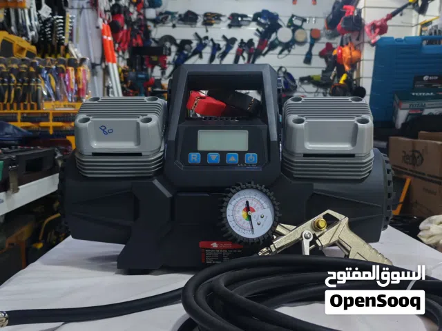 كمبريسر تعبئة تاير اطارات اربعة سلندر بستن يعبي تواير تعبأة التاير الكتروني كبير 12V Tire Inflator