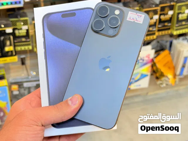 ايفون 15 برو ماكس ذاكرة 256 بطارية 93 ضمان 5 ايام استبدال في حال وجود اي مشكله او عطل إضافي