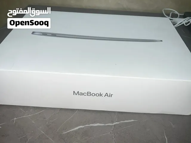 MacBook Air 2020 m1 13’3 inch معه الكرتونة والشاحن الاصلي