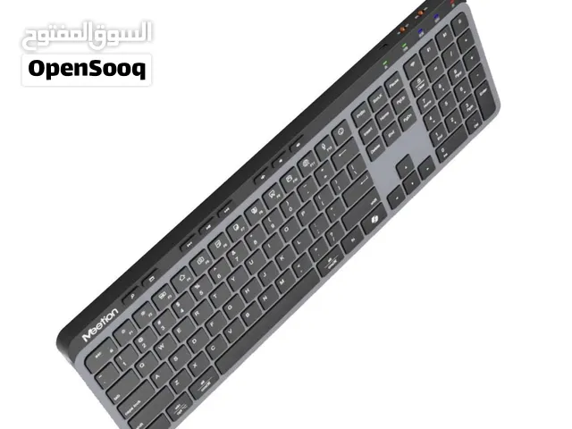 كيبورد MeeTion WK330، لوحة مفاتيح لاسلكية Wireless Keyboard، 2.4G + Bluetooth