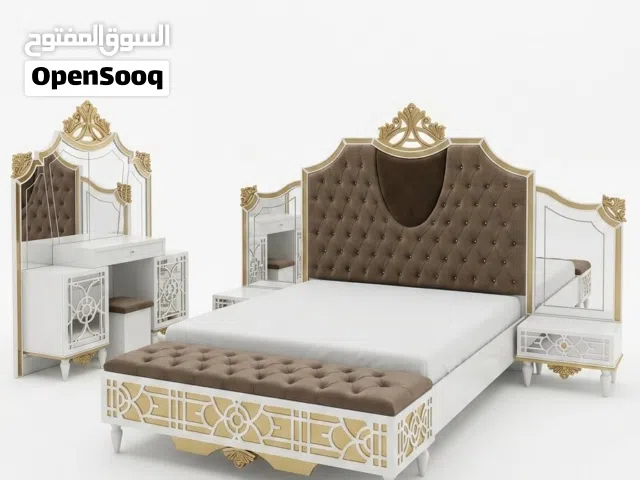 غرفة نوم للبيع سوبر كنج Bed room set for sale SUPER KING غرفة أنيقة وفخمة بتصميم كلاسيك